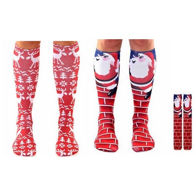 Affordable Full Color Sublimation 18" Tube Socks